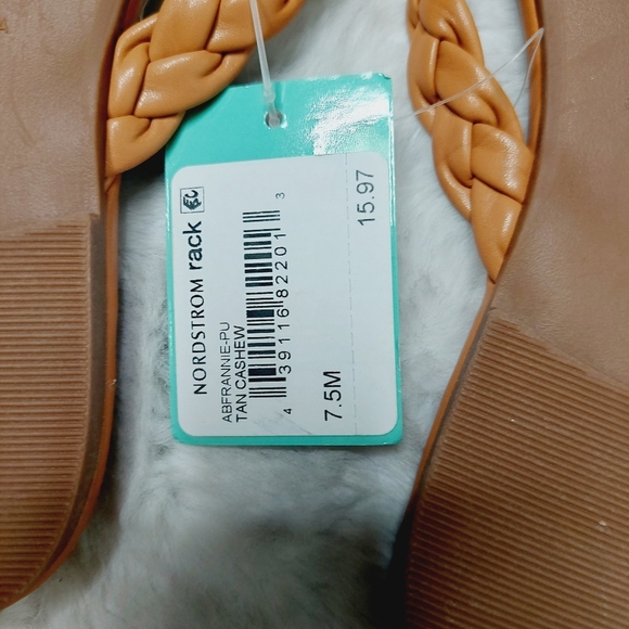 New Bundle of 2 Abound Frannie Brown/ Pink Braided Slip On Sandal S228 - Picture 5 of 11